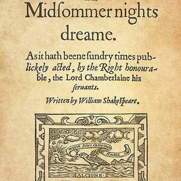 Imagen de la obra Shakespeare, A midsummer night's dream 1600 de bibliotee