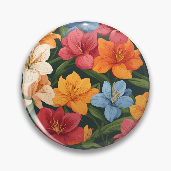Item preview, Alstroemeria Flowers Pattern designed and sold by WildlifeInc.