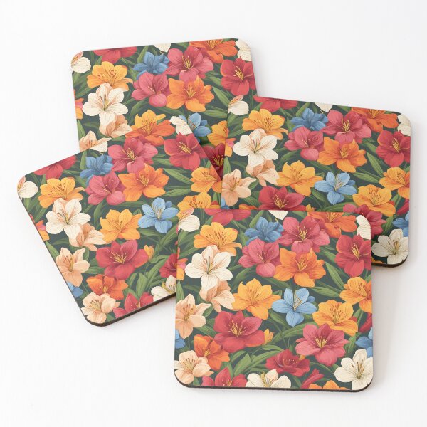 Item preview, Alstroemeria Flowers Pattern designed and sold by WildlifeInc.