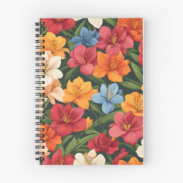 Item preview, Alstroemeria Flowers Pattern designed and sold by WildlifeInc.