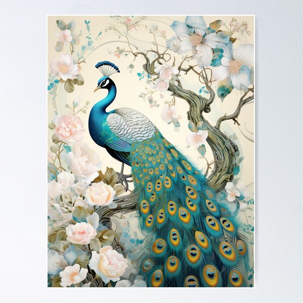 Item preview, Beautiful Peacock Illustration designed and sold by OccultDreams.