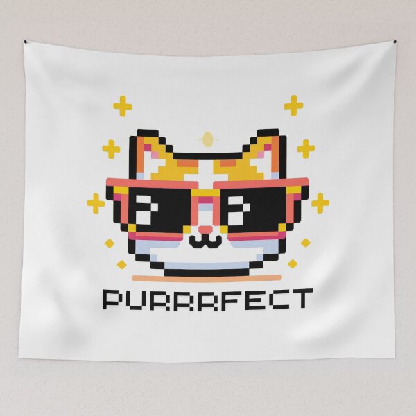 Aperçu de l'œuvre Nuances Purrrfect - Félin embrassé par le soleil créée et vendue par PixelPunkster.