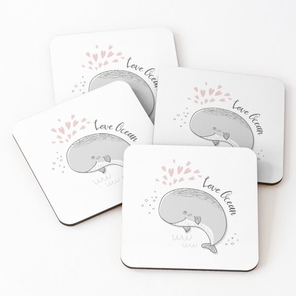 Item preview, Cute whale love ocean, gray whale portrait, love ocean designed and sold by GreyStanzione1.