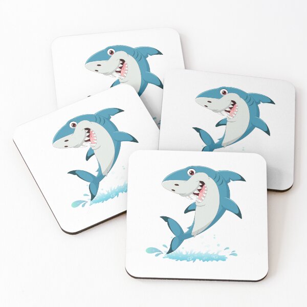 Item preview, shark jumping, cute shark jumping, funny shark jumping designed and sold by GreyStanzione1.