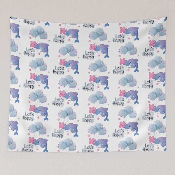 Item preview, Cute whale holding balloon, cartoon whale holding balloon, whale with balloon and quotes designed and sold by GreyStanzione1.