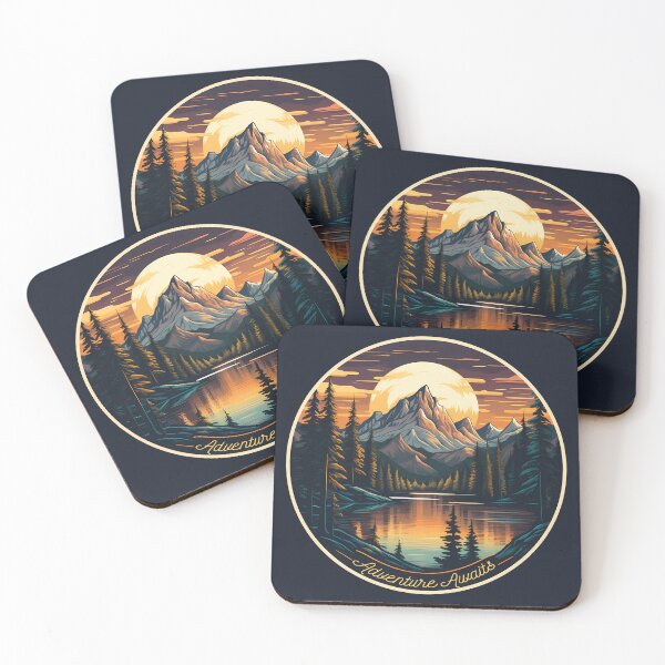 Item preview, "Adventure Awaits" Nature Wilderness Sunset Design designed and sold by meganohm.