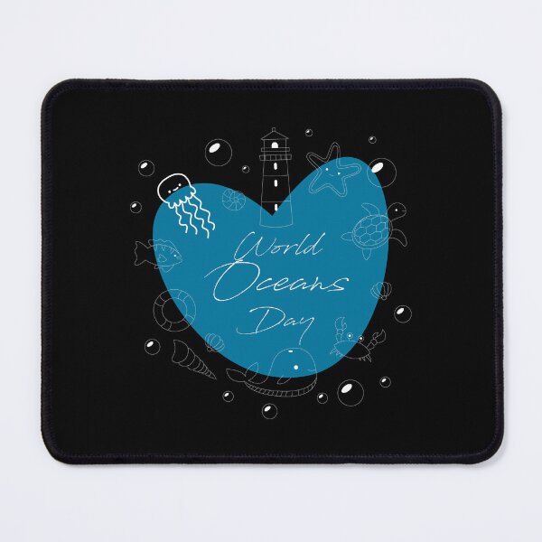 Item preview, world ocean’s day, ocean animal heart decoration, blue heart ocean animal designed and sold by GreyStanzione1.