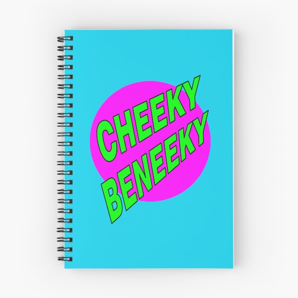 Item preview, Cheeky Beneeky, Green Bold Font on Pink Circle designed and sold by AASparksDesigns.