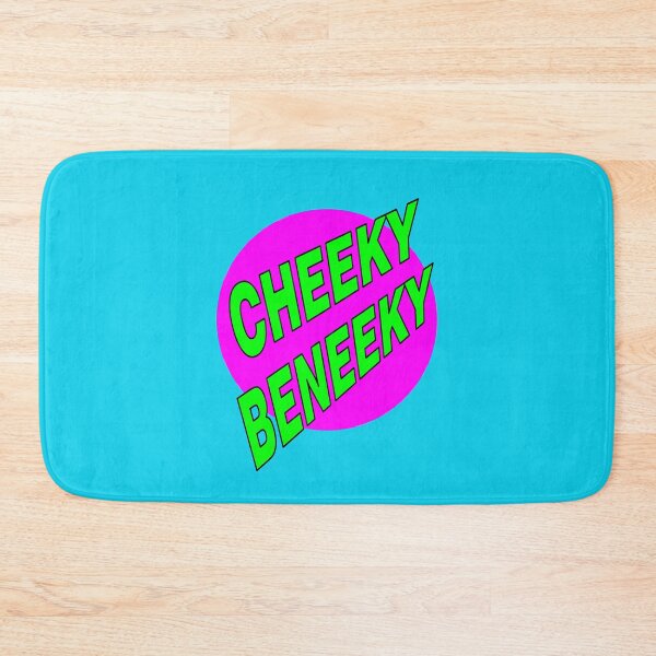 Item preview, Cheeky Beneeky, Green Bold Font on Pink Circle designed and sold by AASparksDesigns.
