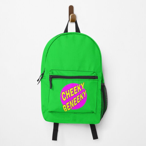 Item preview, Cheeky Beneeky, Yellow Bold Font on Pink Circle designed and sold by AASparksDesigns.