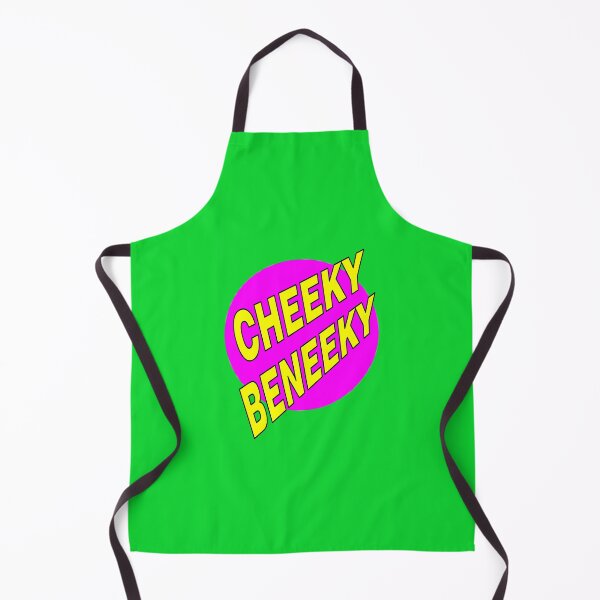 Item preview, Cheeky Beneeky, Yellow Bold Font on Pink Circle designed and sold by AASparksDesigns.