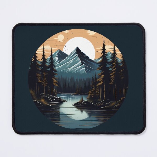 Item preview, Golden Hour Amongst the Forest River Reflection Nature Adventure designed and sold by meganohm.