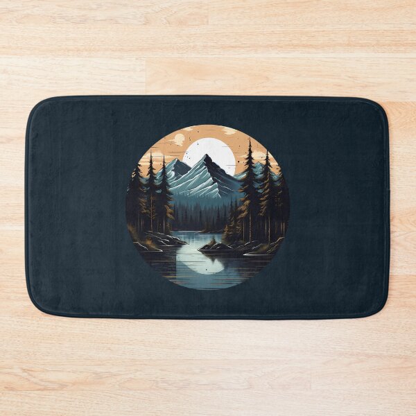 Item preview, Golden Hour Amongst the Forest River Reflection Nature Adventure designed and sold by meganohm.