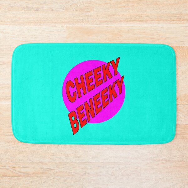 Item preview, Cheeky Beneeky, Red Bold Font on Pink Circle designed and sold by AASparksDesigns.