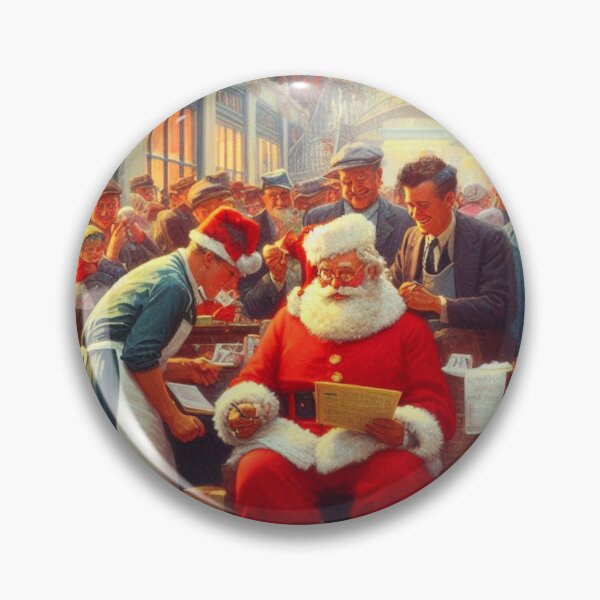 Item preview, Merry Christmas store Santa nostalgic  designed and sold by SeeingBeyond.