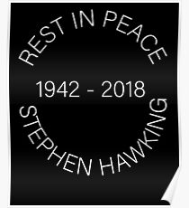 Stephen Hawking RIP Poster
