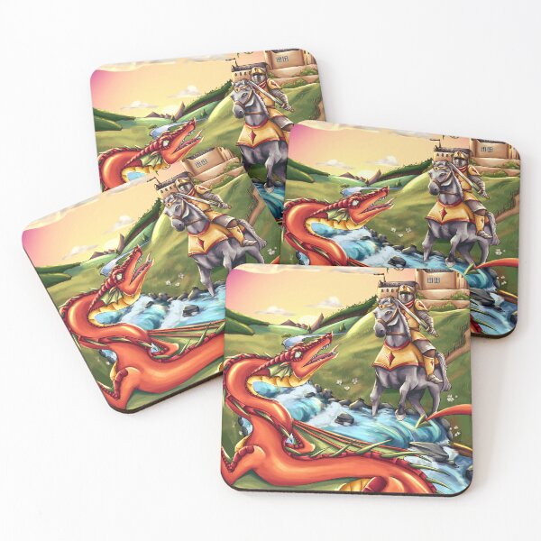 Item preview, KNIGHT FIGHTING DRAGON designed and sold by indirectsquid.