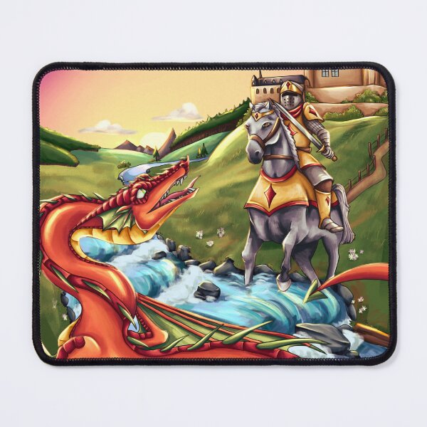 Item preview, KNIGHT FIGHTING DRAGON designed and sold by indirectsquid.