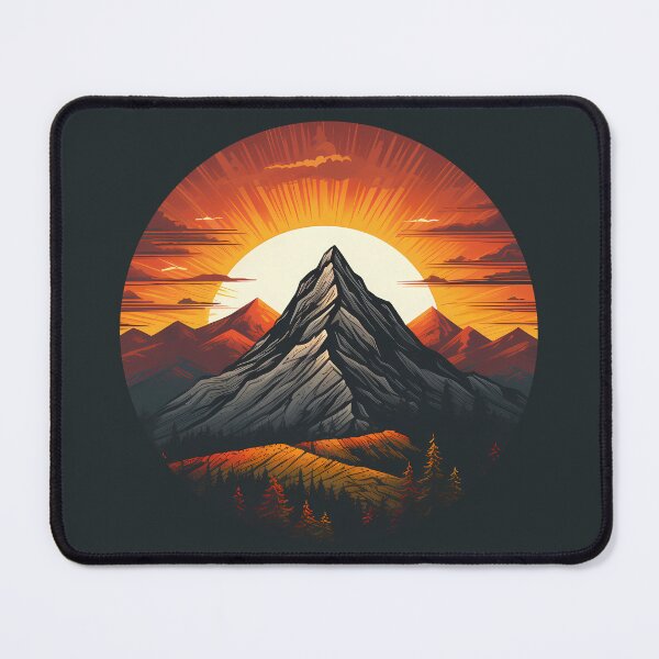 Item preview, Mountain Sunset Amongst the Forest Nature's Adventure designed and sold by meganohm.