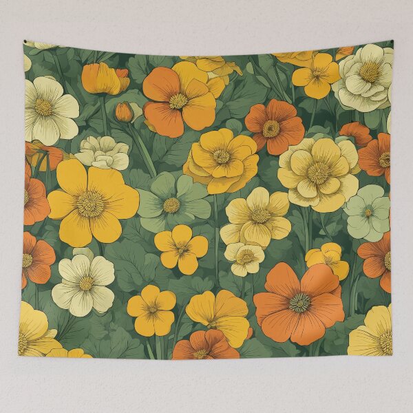 Item preview, Buttercup Flowers Pattern designed and sold by WildlifeInc.