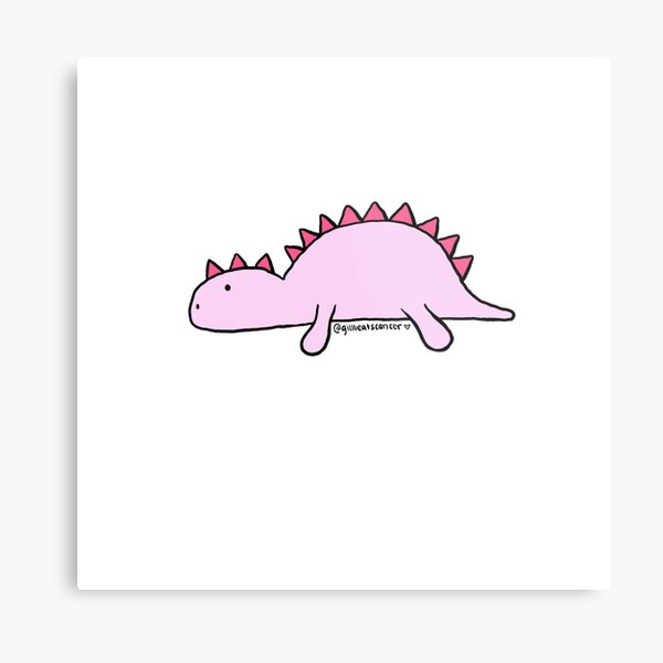 Tina the Dino Metal Print