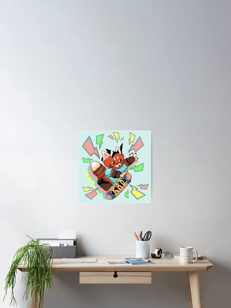 Thumbnail 2 of 3, Poster, Rad Red Panda designed and sold by RroseeArrt.