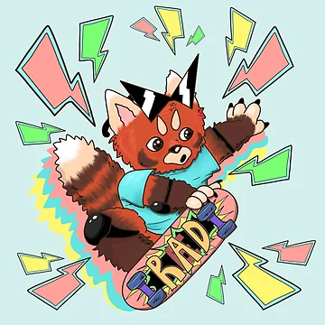 Artwork thumbnail, Rad Red Panda by RroseeArrt