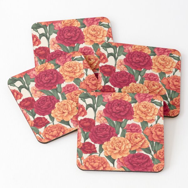 Item preview, Carnation Flower Pattern designed and sold by WildlifeInc.