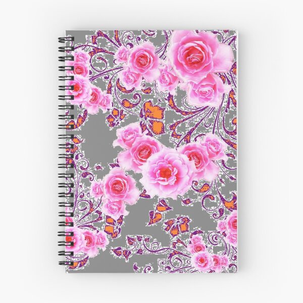 Item preview, PINK ROSES GRAY ABSTRACT ART designed and sold by sharlesart.