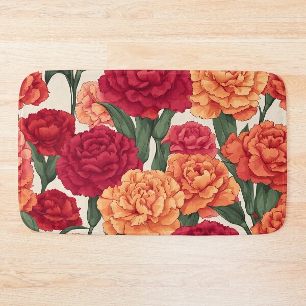 Item preview, Carnation Flower Pattern designed and sold by WildlifeInc.