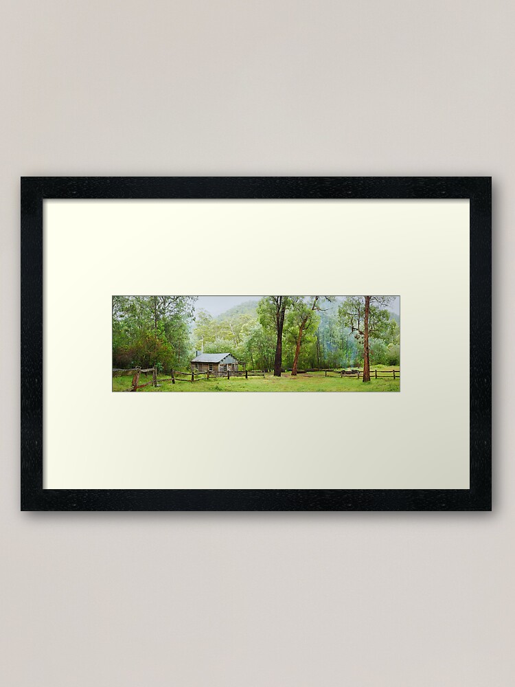 Thumbnail 2 of 7, Framed Art Print, Ritches Hut, Howqua Hills, Victoria, Australia designed and sold by Chockstone.