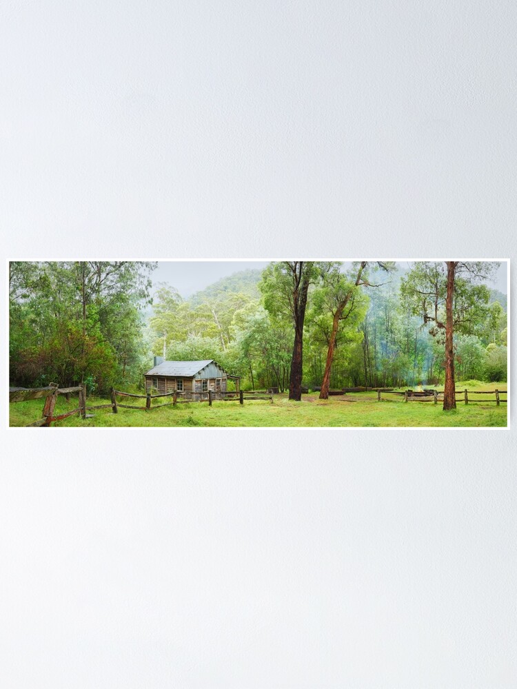 Thumbnail 2 of 3, Poster, Ritches Hut, Howqua Hills, Victoria, Australia designed and sold by Chockstone.