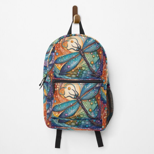 Item preview, Colorful Mosaic Dragonfly Nature designed and sold by purplesensation.