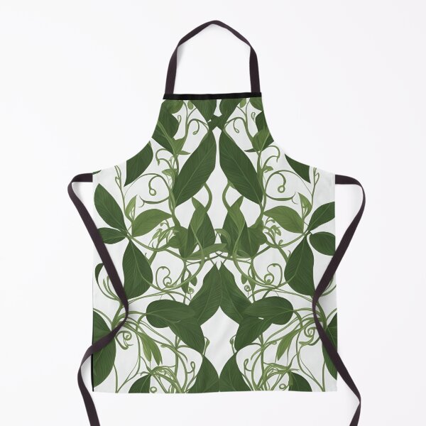 Item preview, Green leaves and vines in white background designed and sold by Carlos Gudino.