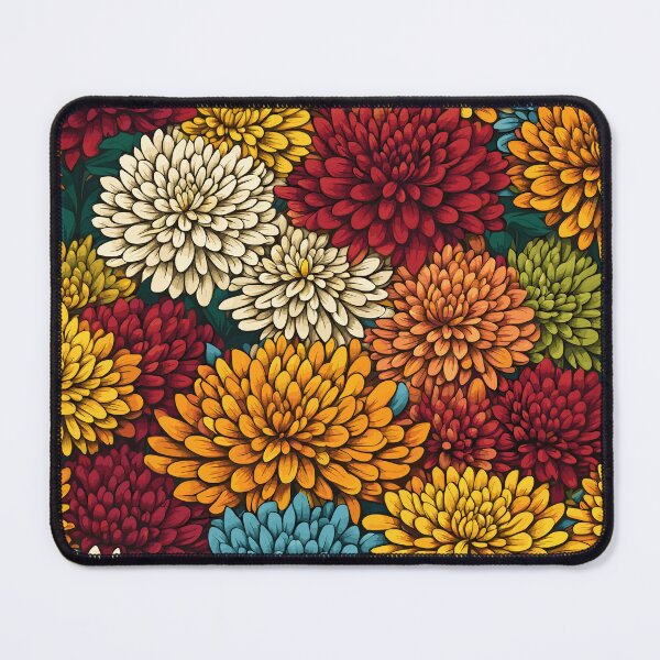 Item preview, Chrysanthemum Flowers Pattern designed and sold by WildlifeInc.