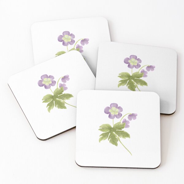 Item preview, Purple Flower with a Leaf designed and sold by PrancingPumpkin.