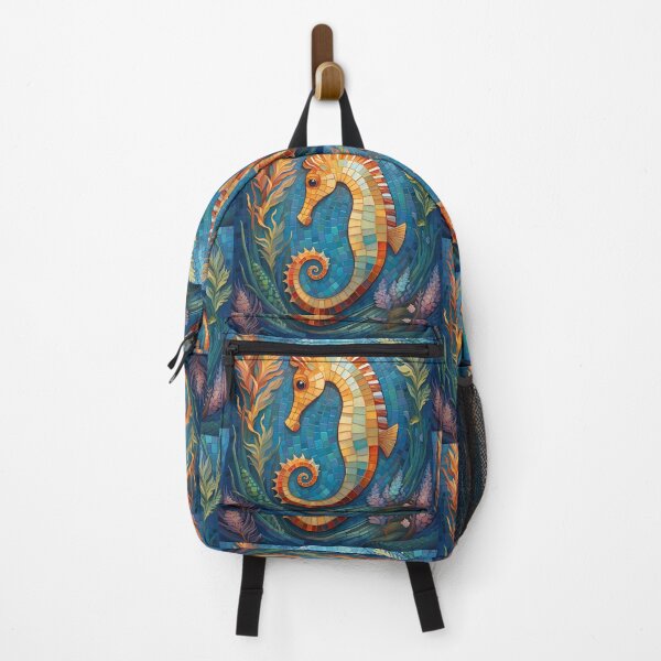Item preview, Mosaic Seahorse Bright and Colorful designed and sold by purplesensation.