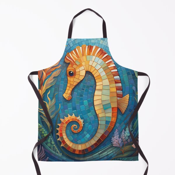 Item preview, Mosaic Seahorse Bright and Colorful designed and sold by purplesensation.