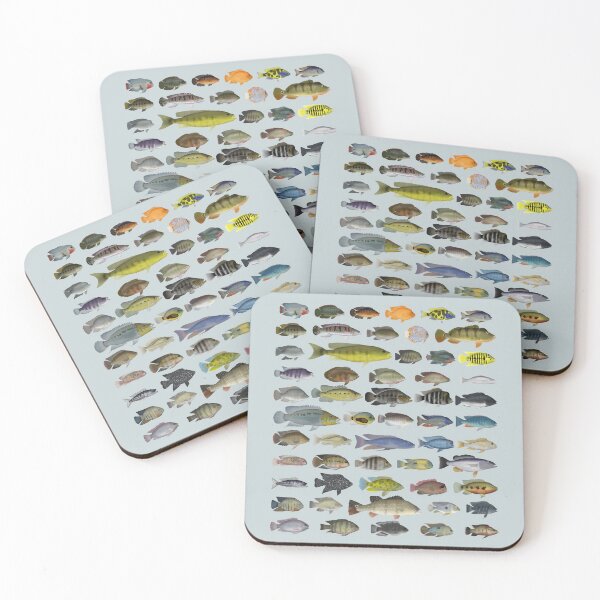 Item preview, Cichlid Group designed and sold by fishfolkart.