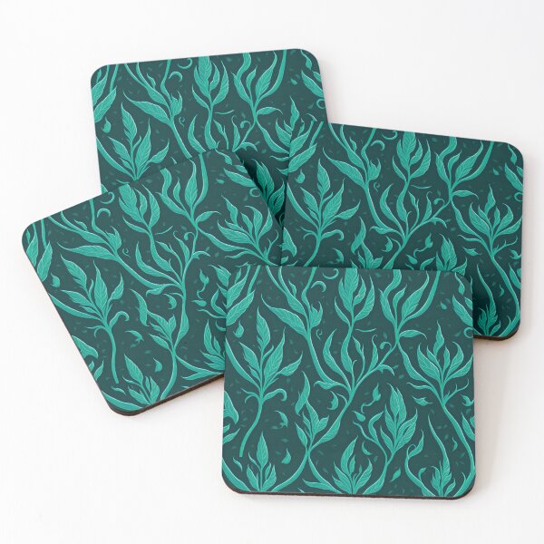 Item preview, intertwined Green branches vines in black background designed and sold by Carlos Gudino.