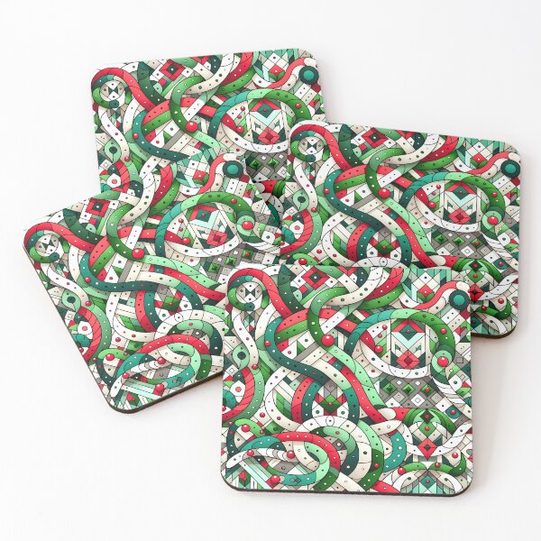 Artikelvorschau, Weihnachtsfarben-Muster entworfen und verkauft von NeatSplash.