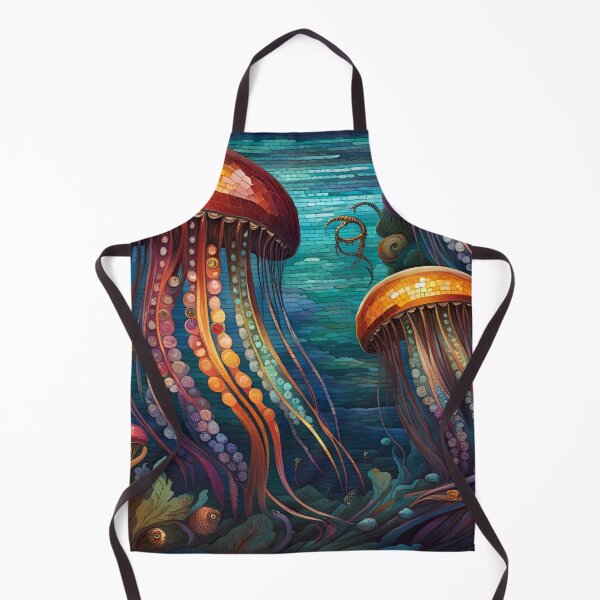 Item preview, Mosaic Jellyfish Under the Blue Sea designed and sold by purplesensation.