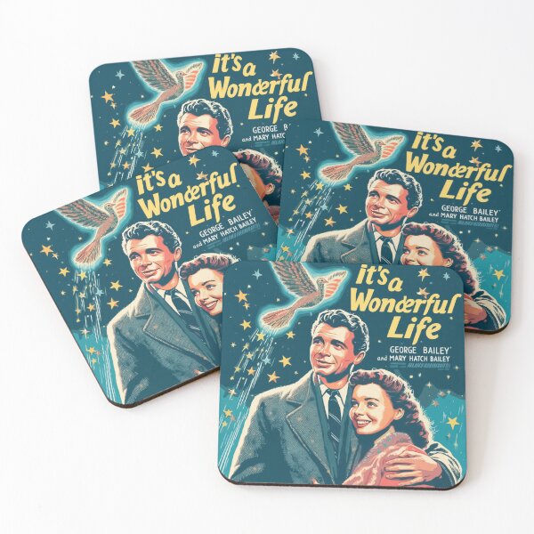 Item preview, It's A Wonderful Life - Christmas Movie Every Time A Bell Rings An Angel gets its wings Vintage designed and sold by Dolphin Graphic.
