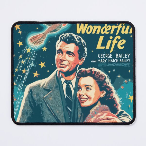 Item preview, It's A Wonderful Life - Christmas Movie Every Time A Bell Rings An Angel gets its wings Vintage designed and sold by Dolphin Graphic.