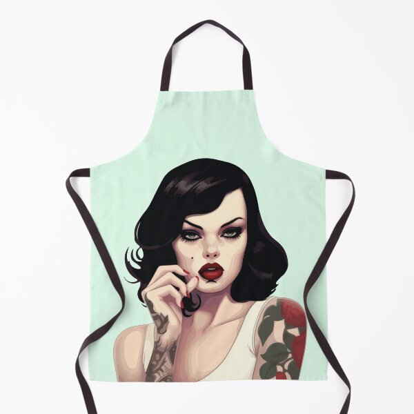 Item preview, the tattoo girl in a pensive mood designed and sold by Ursule-art.