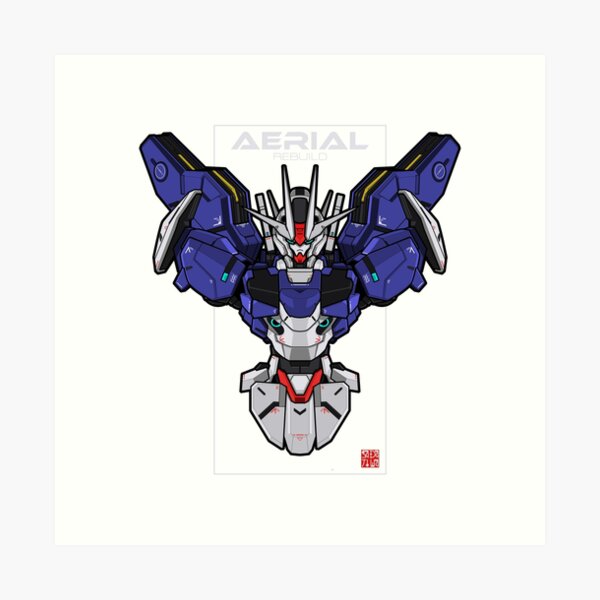 Aerial Gundam, an art print by Hector Trunnec - INPRNT