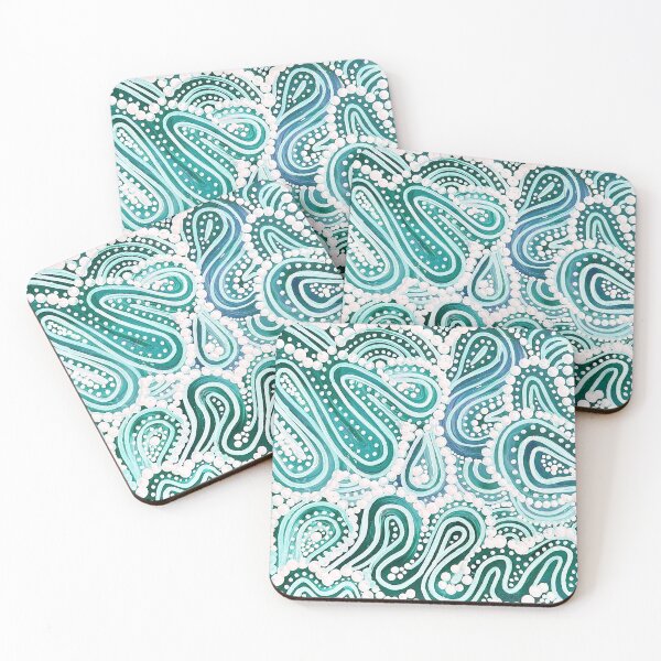 Item preview, Flow Turquoise designed and sold by Raina Mifsud.