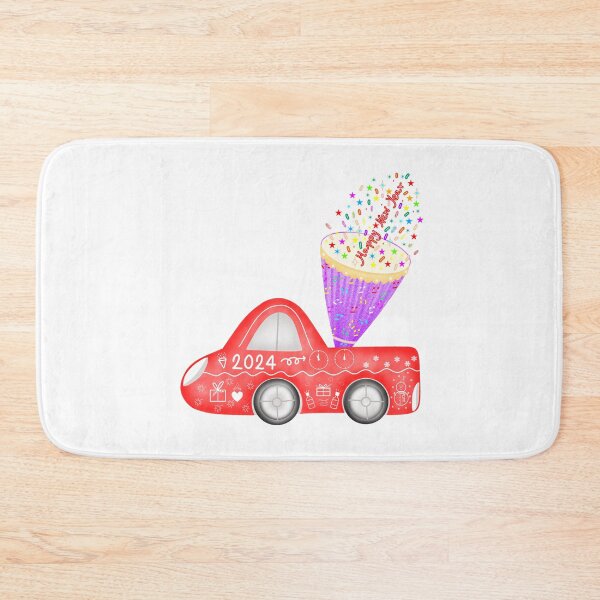 Item preview, Happy new year 2024 cute car. designed and sold by Onanong2531.