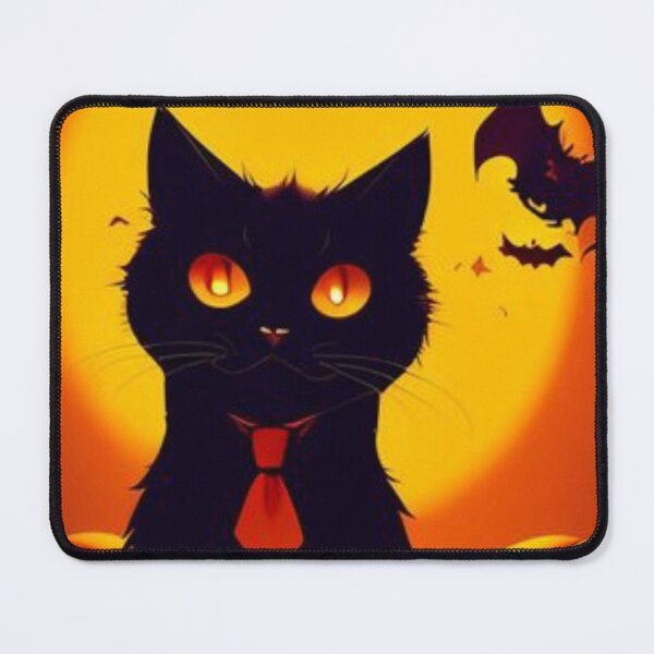 Item preview,  cat, devil, pumpkins, halloween,moonlight designed and sold by EkkaArt.