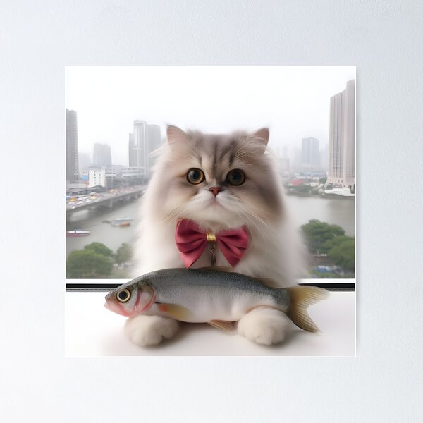 Item preview, Cat and fish.#1 designed and sold by ponggun.